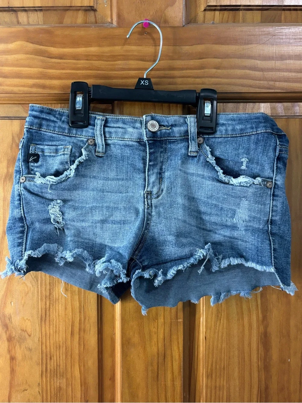 Distressed Denim Shorts